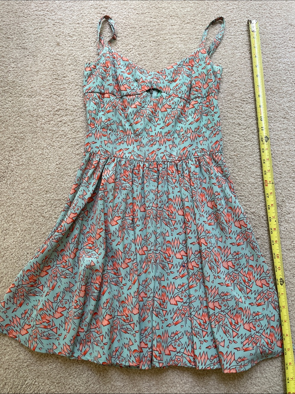 Lucca Couture Mint and Coral Mini Dress